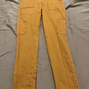 No Boundaries Women Brown Cargo Pants Utility Slim Straight Leg Size Small 4-6